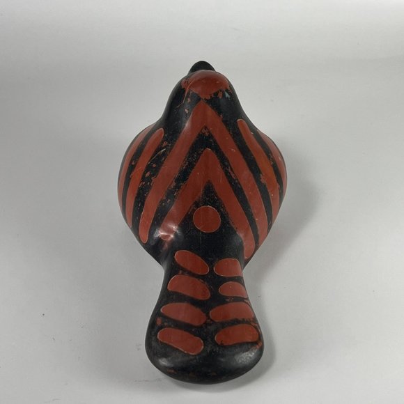Vtg Peruvian Chulucanas Pottery Dove Sculpture Figurine Collectible Signed - Picture 5 of 13